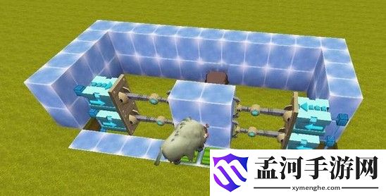迷你世界全自動隔離門 怪物隔離門制作方法介紹(3)